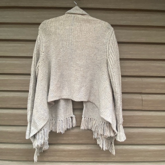Victoria Secret Fringe Drapey Chunky Cable Knit Cardigan - Picture 4 of 6
